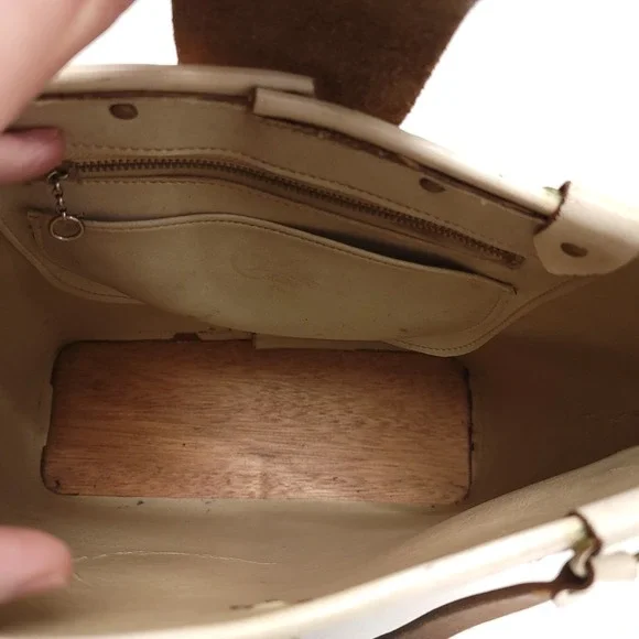 Enid Collins Of‎ Texas Vintage 1960s Purse Bag Cable Car Genuine Handbag - Picture 10 of 13